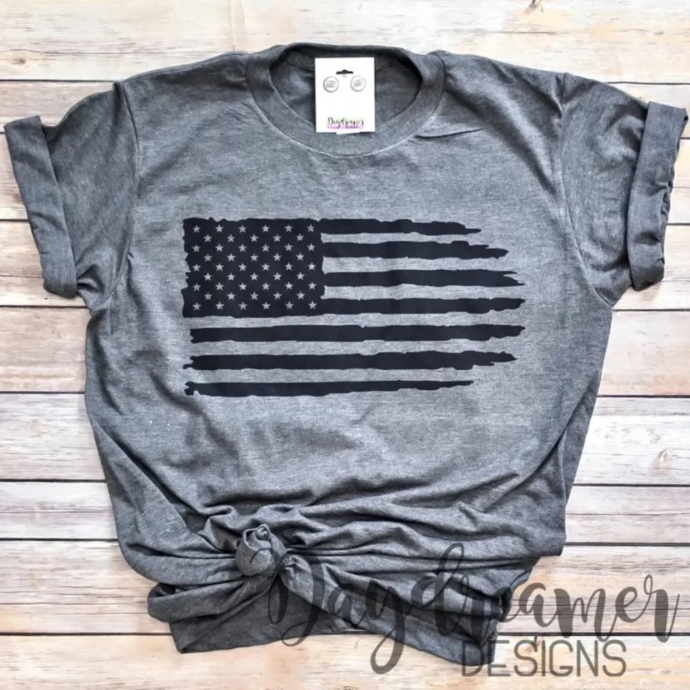 Grey American Tee